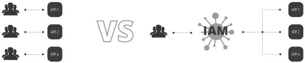 Schaubild zur Zugriffsverwaltung unserer IAM-Software DTS Identity