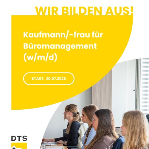 Deine Zukunft? Sicher. Deine Ausbildung? Auch. 🚀
 
Starte Deine Ausbildung als Kaufmann/-frau für Büromanagement mitten...