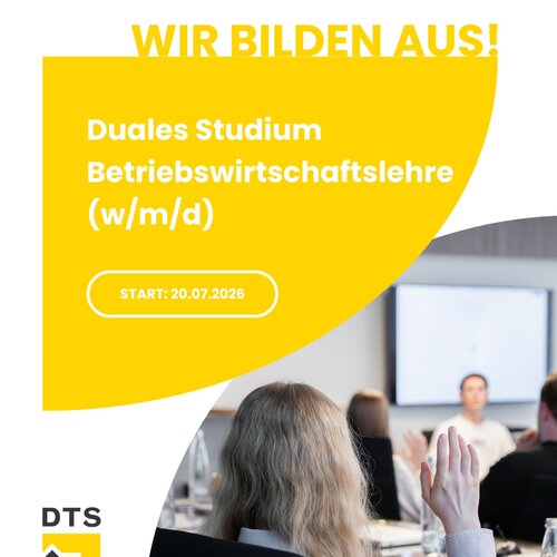 Studieren und Praxis in einem? Starte Dein duales Studium Betriebswirtschaftslehre bei DTS! 🎓🚀
 
Was Dich erwartet:

👉...